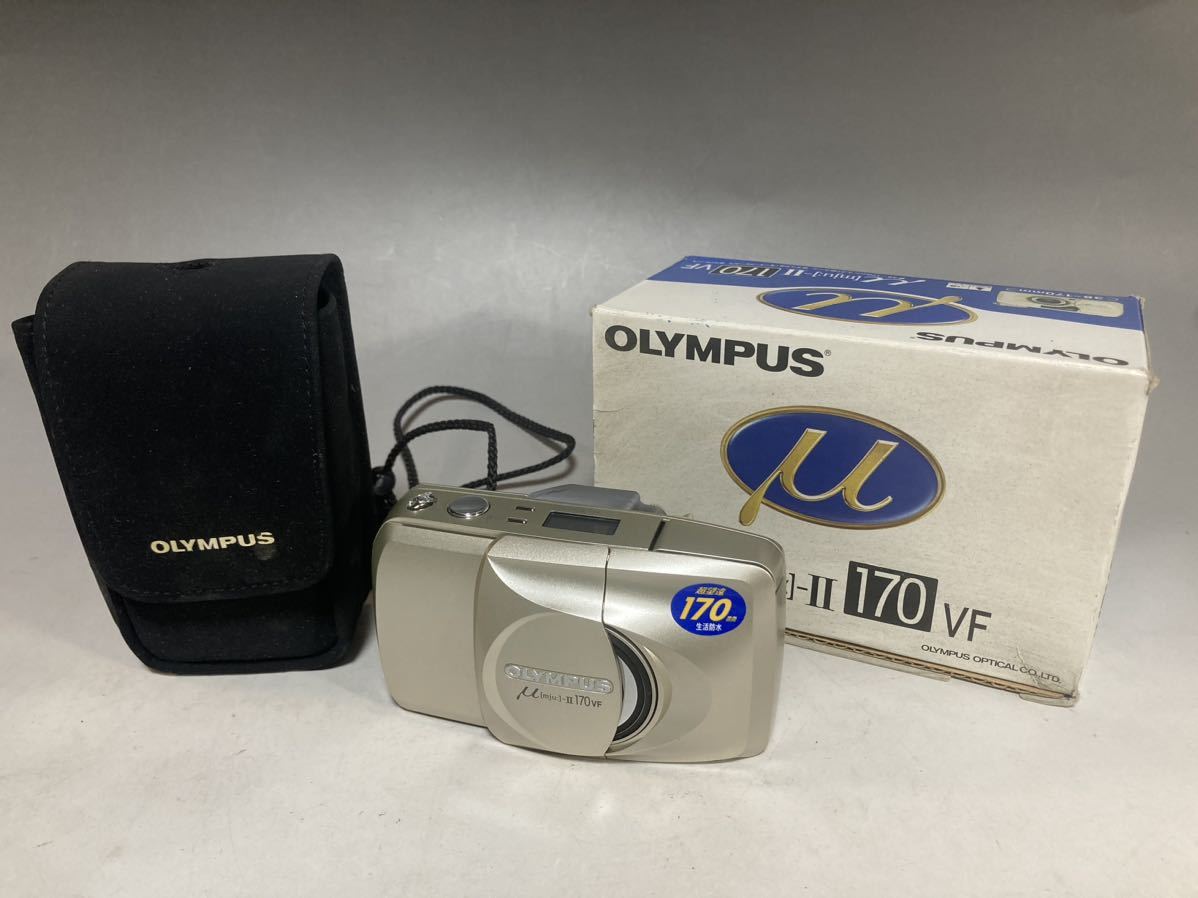 【2A25】OLYMPUS オリンパス　u mju-2 170 VF デュアルオートフォーカス　フィルムカメラ　箱付_画像1
