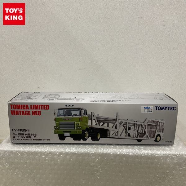 1円〜 TOMY TEC トミカリミテッド ヴィンテージ NEO 1/64 日野HE366 カートランスポーター アンチコ ASZ022 車両運搬トレーラー_画像1