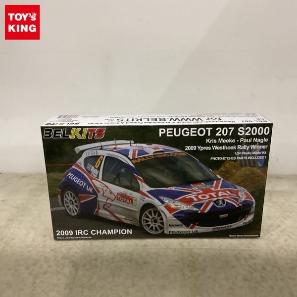 1円〜 ベルキット 1/24 プジョー 207 S2000 2009 Ypres Westhoek Rally Winner_画像1