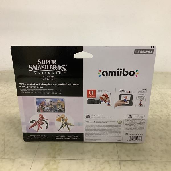 1円〜 未開封 amiibo アミーボ 大乱闘スマッシュブラザーズ ダブルセット ホムラ/ヒカリ /B_画像2