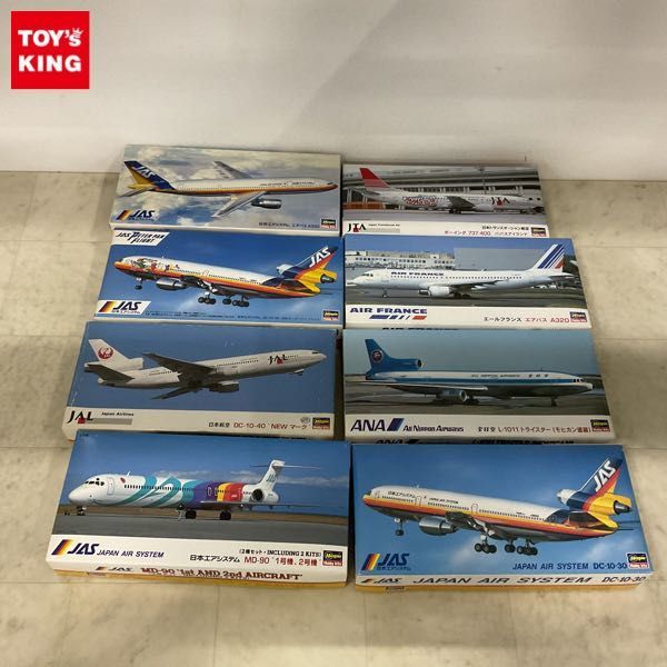 1円〜 ハセガワ 1/200 全日空 L-1011 トライスター モヒカン塗装、日本航空 DC-10-40 NEWマーク他_画像1