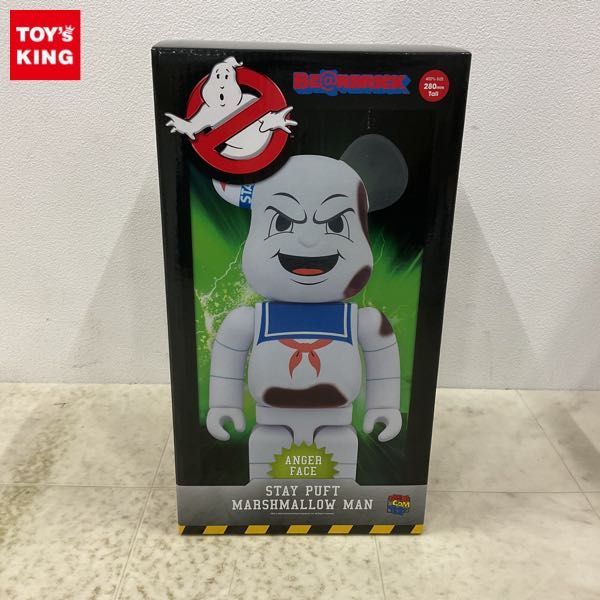 1円〜 未開封 BE@RBRICK ベアブリック STAY PUFT MARSHMALLOW MAN ANGER FACE 400%_画像1