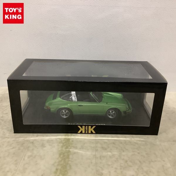 1円〜 破損 KK-scale 1/18 ポルシェ 911 カレラ 3.0 タルガ 1977 グリーンメタリック_画像1