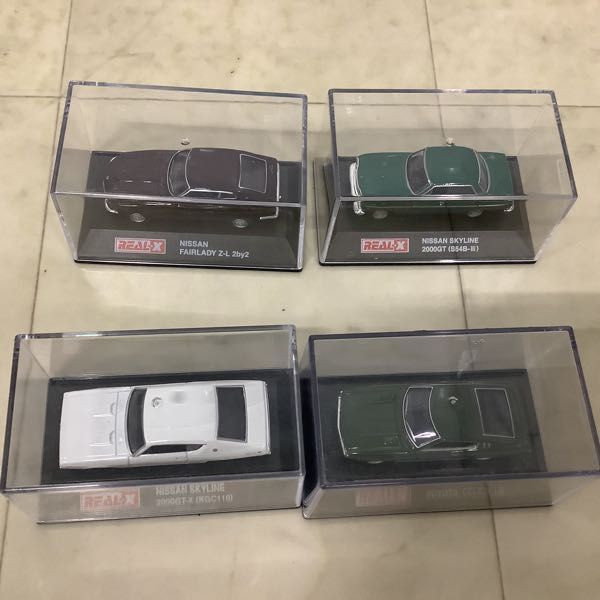 1円〜 破損 REAL-X 1/64 トヨタ セリカLB、ニッサン スカイライン2000 GT-R、日産フェアレディ280 Z-T他_画像2