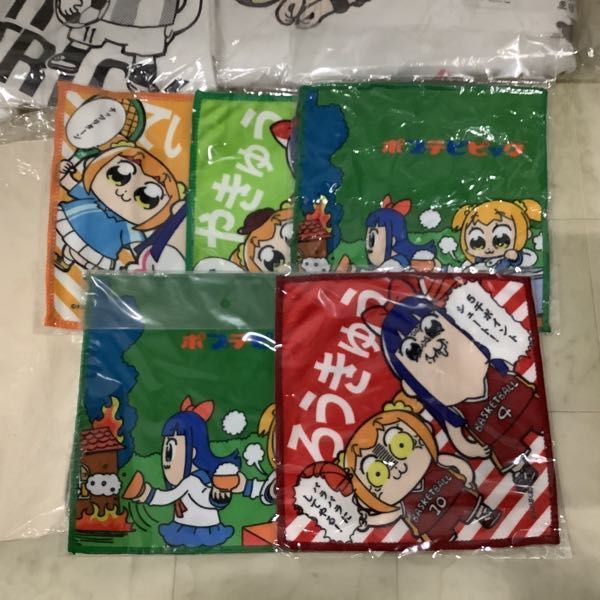 1円〜 訳あり ポプテピピック マイクロファイバーハンドタオル 野球 ラウンドタオル BIGロゴTシャツ Mサイズ 他_画像4