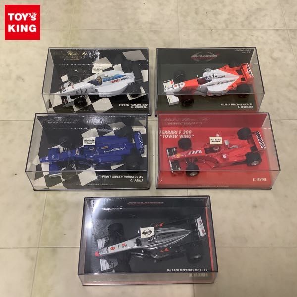 1円〜 ミニチャンプス 1/43 マクラーレン メルセデス MP4/11 D.クルサード 1996 #8 ティレル ヤマハ 022 M.BLUNDELL 他_画像1