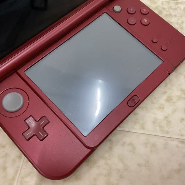 1円〜 欠品 動作確認/初期化済 箱無 newニンテンドー3DS LL 本体 RED-001 メタリックレッド_画像6