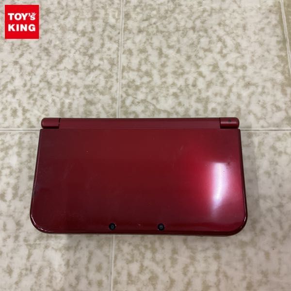 1円〜 欠品 動作確認/初期化済 箱無 newニンテンドー3DS LL 本体 RED-001 メタリックレッド_画像1