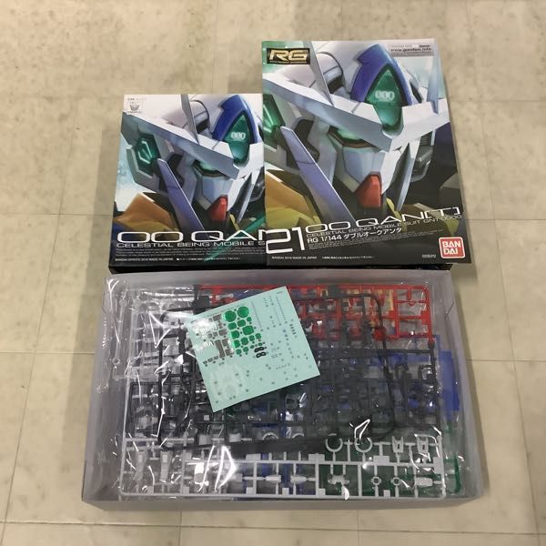 1円〜 RG 1/144 ダブルオークアンタ、ガンダムアストレイ レッドフレーム_画像2