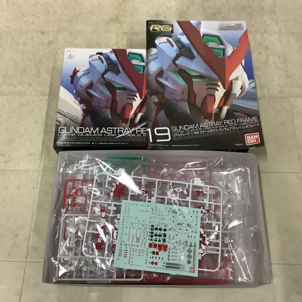 1円〜 RG 1/144 ダブルオークアンタ、ガンダムアストレイ レッドフレーム_画像3