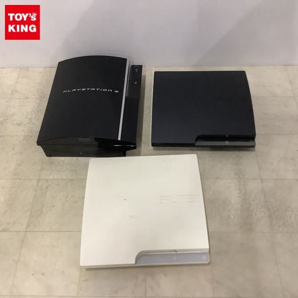 1円〜 初期化済 箱無 PlayStation3 本体 CECHH00、CECH-2000A ブラック、CECH-3000A ホワイト_画像1