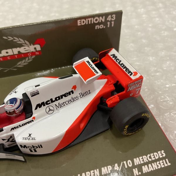 1円〜 ミニチャンプス 1/43 マクラーレン MP 4/10 メルセデス N.MANSELL #7_画像6