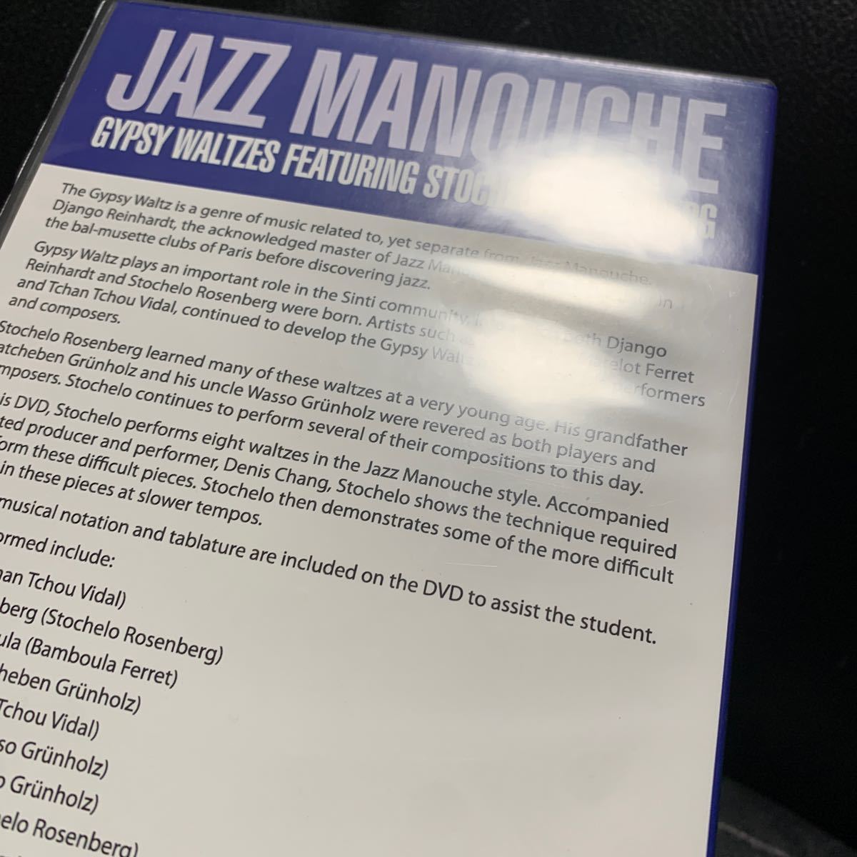 DVD JAZZ MANOUCHE Gypsy Waltzes featuring Stochelo Rosenberg ストーケロローゼンバーグトリオ ジプシースウィングマヌーシュギター_画像4