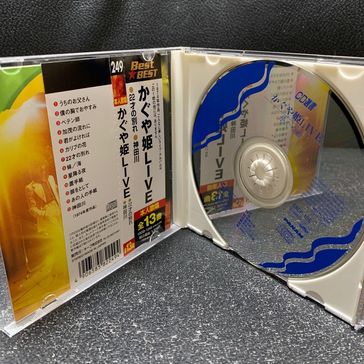 CD かぐや姫 / LIVE 南こうせつ・伊勢正三・山田パンダ・22才の別れ・神田川・あの人の手紙・加茂の流れに・妹・僕の胸でおやすみ_画像3