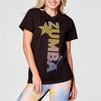 zumba 新品 ユニセックス Tシャツ XS/Sサイズ ブラック_画像4