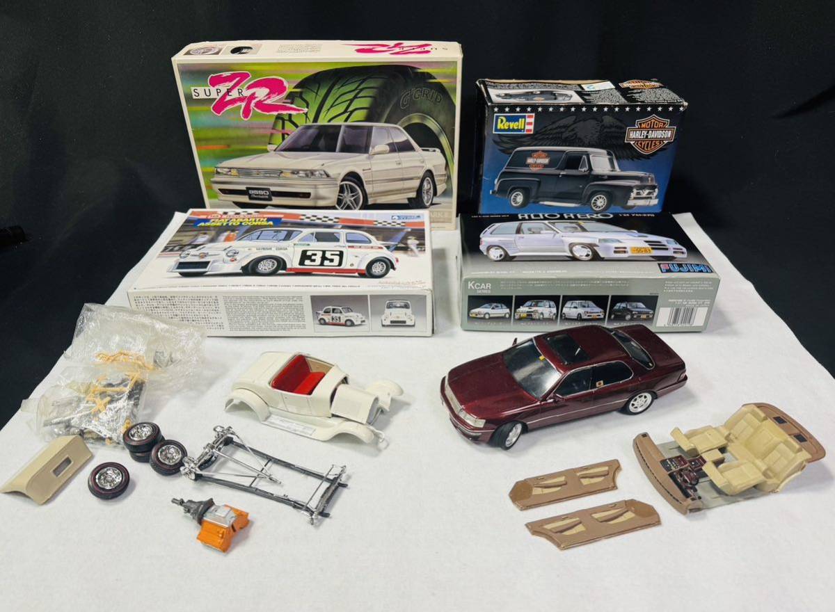 Э プラモデル 1/24 自動車 / MarkⅡ /フィアット アバルト/フォード パネル トラック /アルト エアロ /セルシオ/ など ジャンク品 / 22-1_画像1