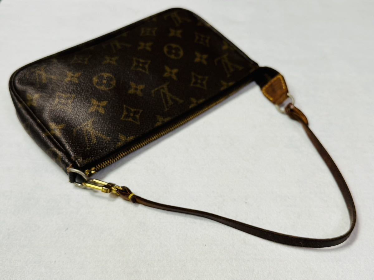 ◎ LOUIS VUITTON ルイ・ヴィトン モノグラム ポシェット アクセソワール セカンドバッグ 化粧ポーチM51980 ビンテージ / 257491 /131-6 _画像7