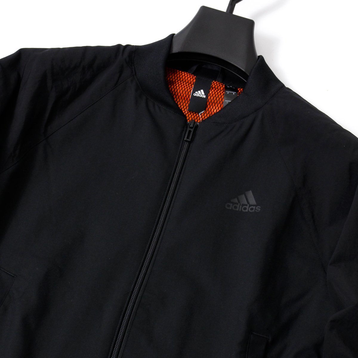 新品 秋冬 アディダス ゴルフにお勧め 裏起毛 ボンバージャケット M 黒 adidas GOLF ゴルフ ブルゾン メンズ スポーツ ブラック ◆CN1803A_画像4