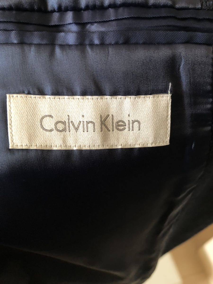 カルバンクライン Calvin Klein テーラードジャケット ブレザー ウールジャケット ネイビー_画像3