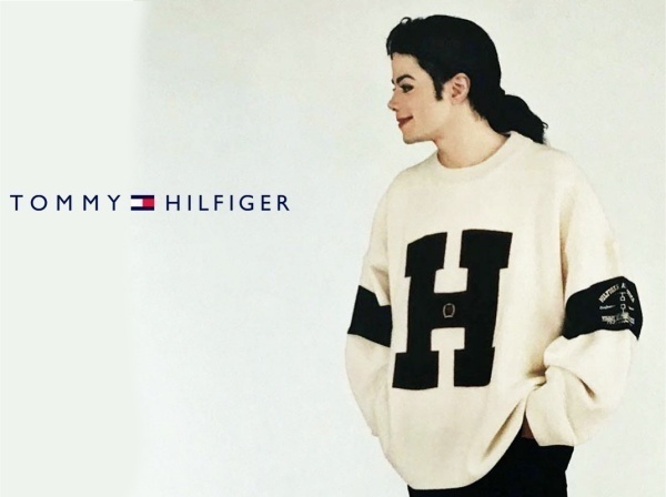 希少! トミーヒルフィガー Michael jackson 着用モデル1995年型 クルーネック セーター クリームホワイト ウール オーバーサイズ 未使用_画像9