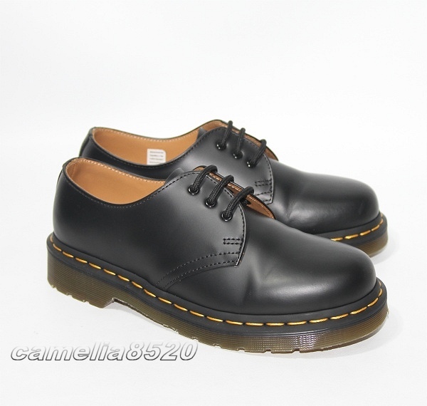 ドクターマーチン 3ホール シューズ 1461 ブラック US4 UK3 EU36 約22cm 美品 使用僅か Dr.Martens 3 eye_画像1