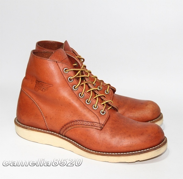 RED WING レッドウイング 8166 プレーントゥ ブーツ 赤茶 本革 11年製 US9.5 約27.5cm 中古 美品_画像1