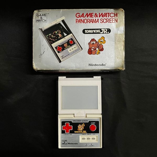 CBM375H ジャンク Nintendo ニンテンドー GAME＆WATCH ゲームウォッチ PANORAMA SCREEN ドンキーコングJR. CJ-93 ホワイト系_画像1