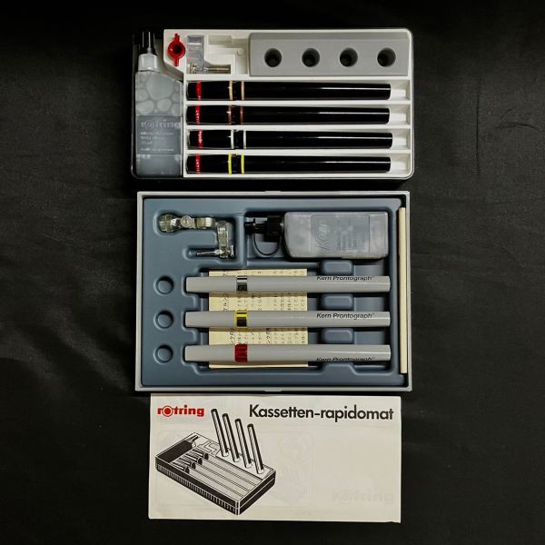 CBM383D Rotring ロットリング 2000/tuschefuller variant バリアント製図用ペン/rotring zirkelbesteck 製図用コンパス 他 まとめ_画像4