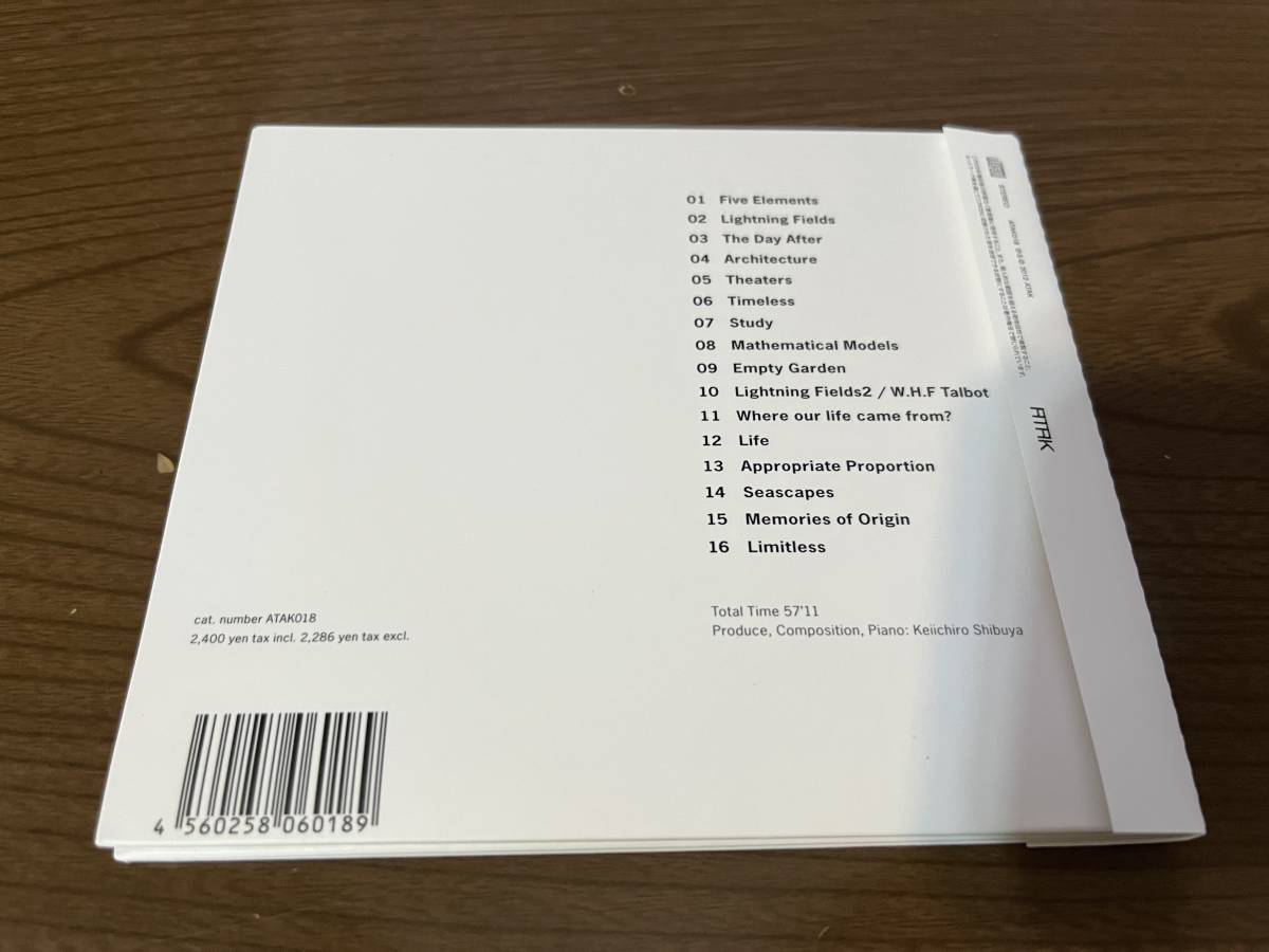 渋谷慶一郎『ATAK018 Soundtrack for Memories of Origin Hiroshi Sugimoto』(CD) はじまりの記録 杉本博司_画像2