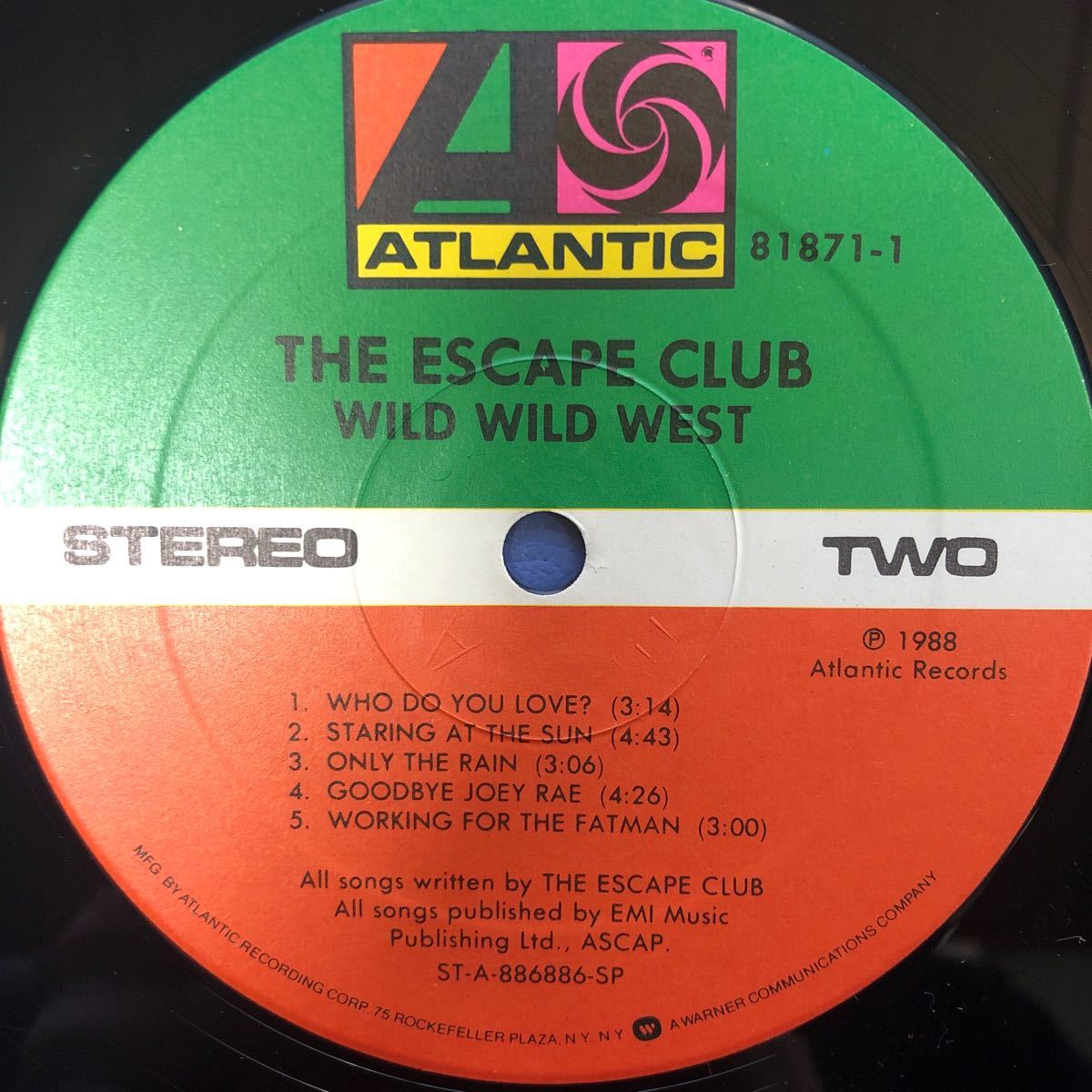 c LP The Escape Club Wild Wild West シュリンク付 レコード 5点以上落札で送料無料_画像4