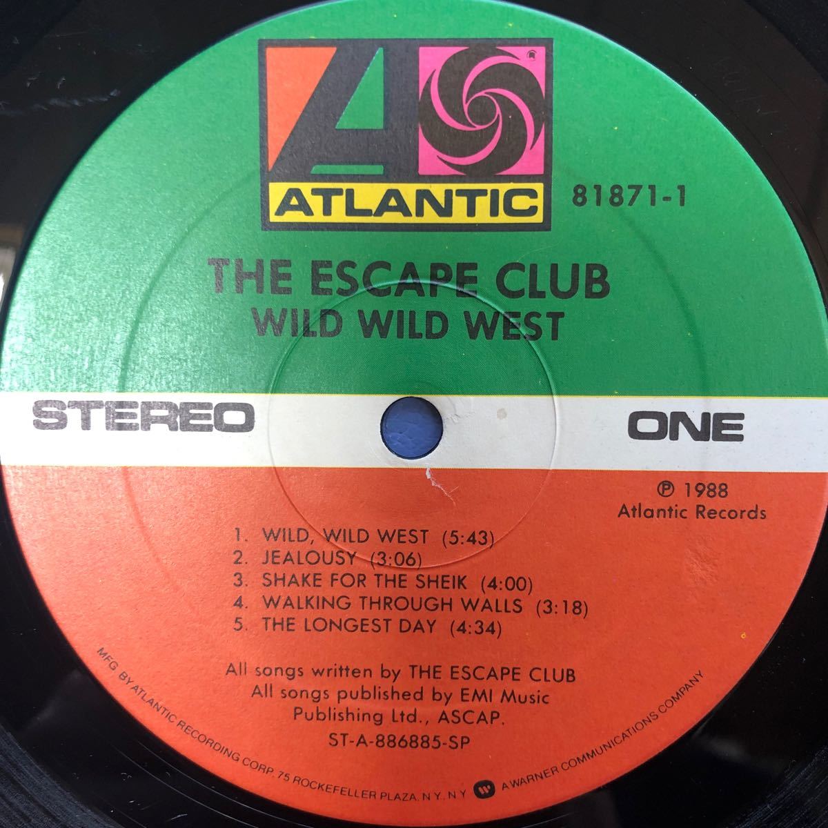 c LP The Escape Club Wild Wild West シュリンク付 レコード 5点以上落札で送料無料_画像3