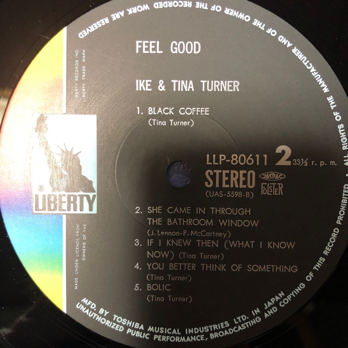 c LP Ike & Tina アイクとティナ・ターナー フィール・グッド Feel Good 見開きジャケット レコード 5点以上落札で送料無料_画像5