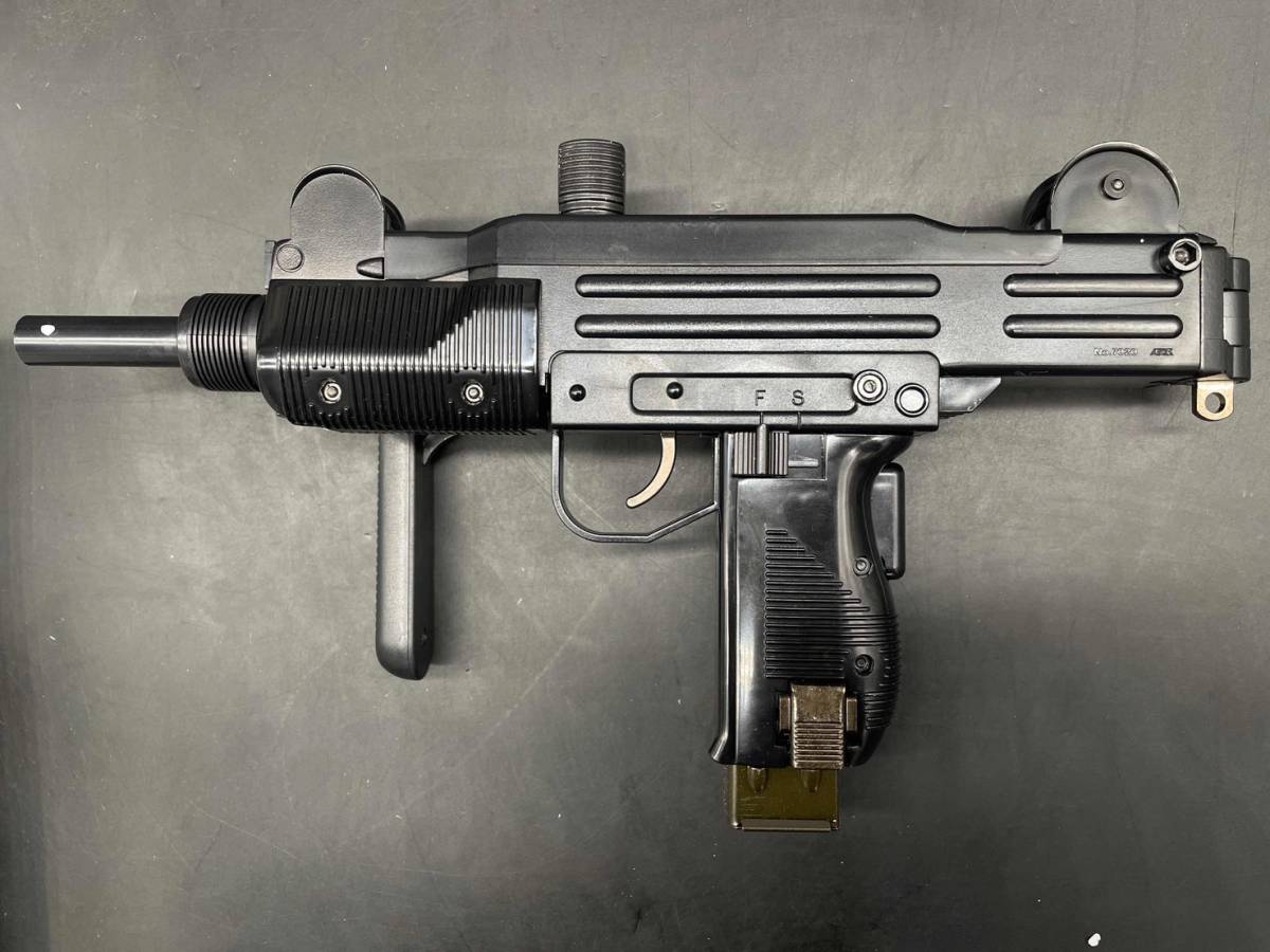 B165［動作未確認品］マルゼン　mini UZI AIR SOFT GUN ウージー　写真が全て　MARUZEN エアソフトガン_画像4