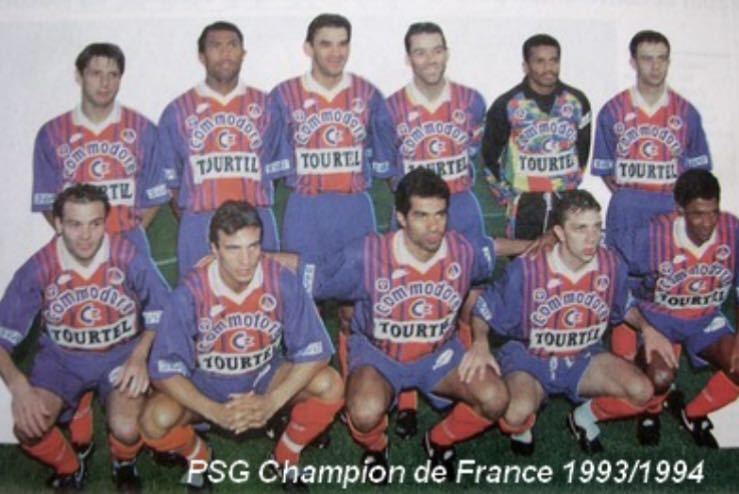 ナイキNIKE 93/94 PSG パリサンジェルマン ホームユニフォーム 英国製 サッカー リーグアン優勝 ビンテージ　1993 長袖 激レア 希少品_画像8