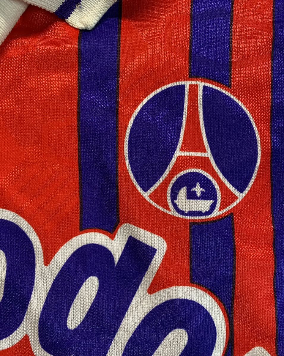 ナイキNIKE 93/94 PSG パリサンジェルマン ホームユニフォーム 英国製 サッカー リーグアン優勝 ビンテージ　1993 長袖 激レア 希少品_画像6