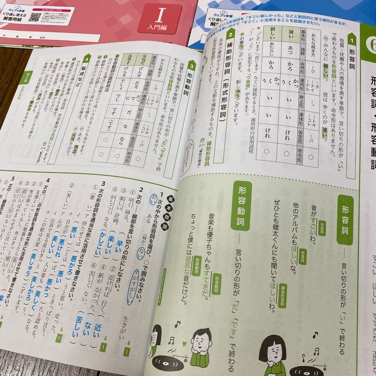 中学国文法のワークと読解スキル　6冊_画像2