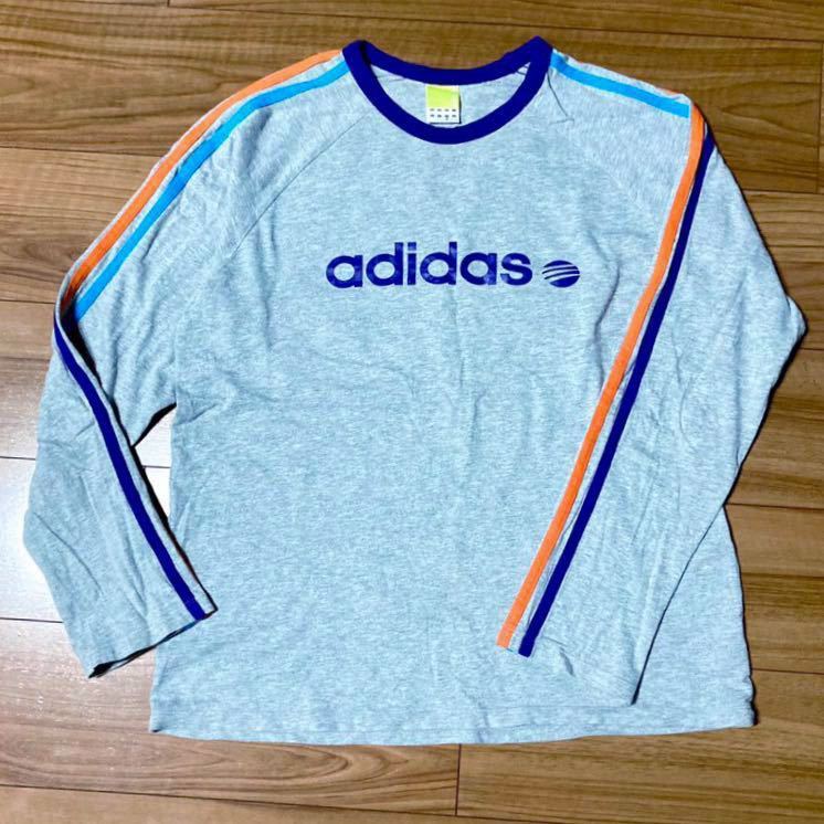 アディダス adidas NEO LABEL 長袖Tシャツ・ロゴプリント・ロンT スポーツウエア・ アディダス ネオ・Mサイズ 状態良好★送料無料