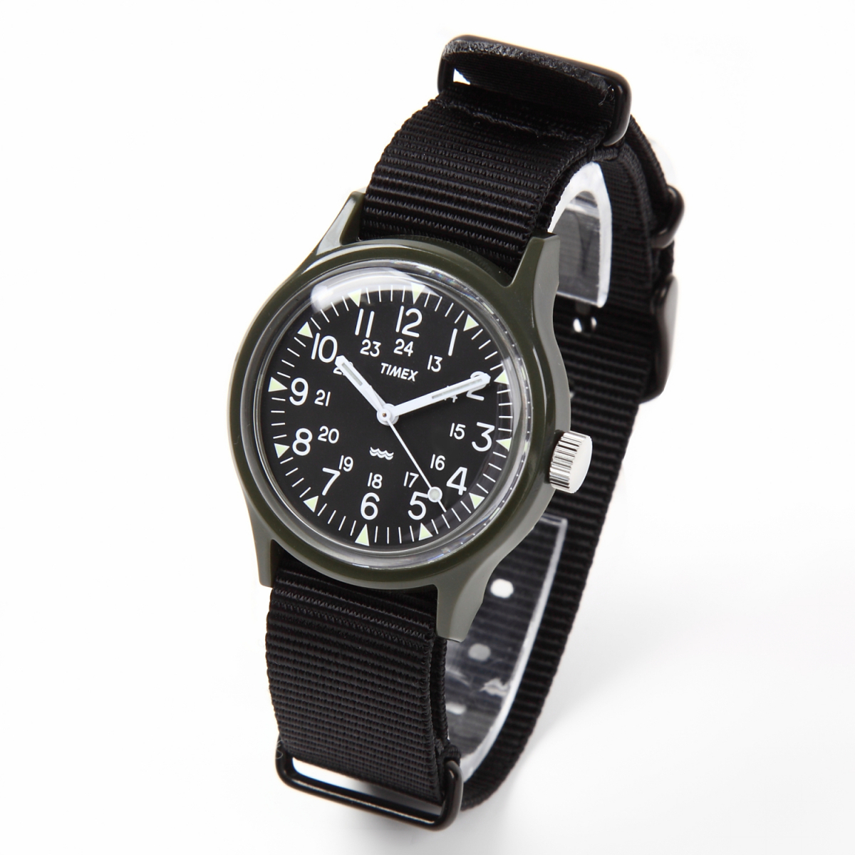 NATO20mm ブラックバックル艶消し ショートサイズ ブラック 5本セット 取付けマニュアル 腕時計バンドセット売り_画像2