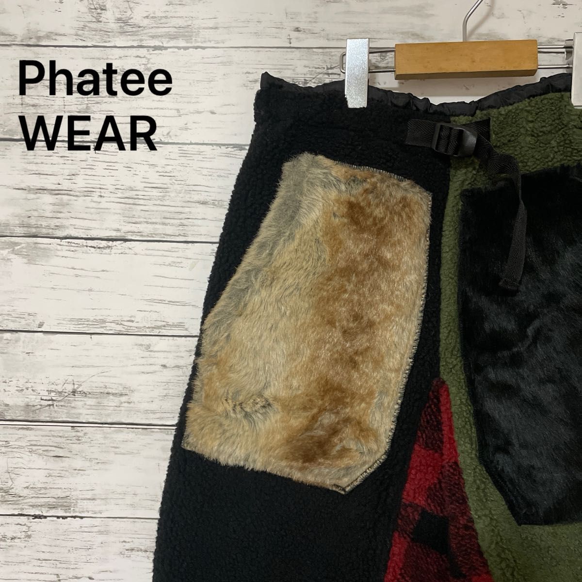 Phatee WEAR ウィンターショーツ フリース ファー クレイジーパターン