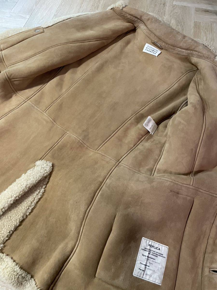 美品マルタンマルジェラ14 margiela ムートン レザージャケット 美品マルタンマルジェラ14 margiela ムートン レザージャケット