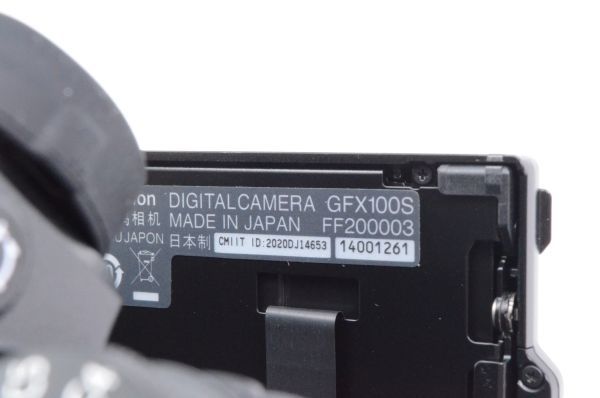  очень красивый товар *FUJIFILM Fuji film GFX 100S корпус черный беззеркальный однообъективный камера * изначальный с коробкой 02048