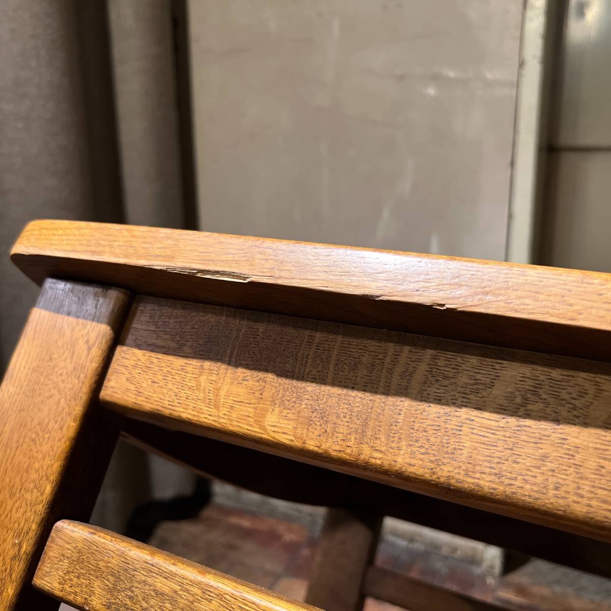 vintage ヴィンテージ 浜本工芸 ダイニングチェア Dining Chair ラタン 籐 70s 80s モダン ミッドセンチュリー 天童木工 飛騨 カリモクの画像9