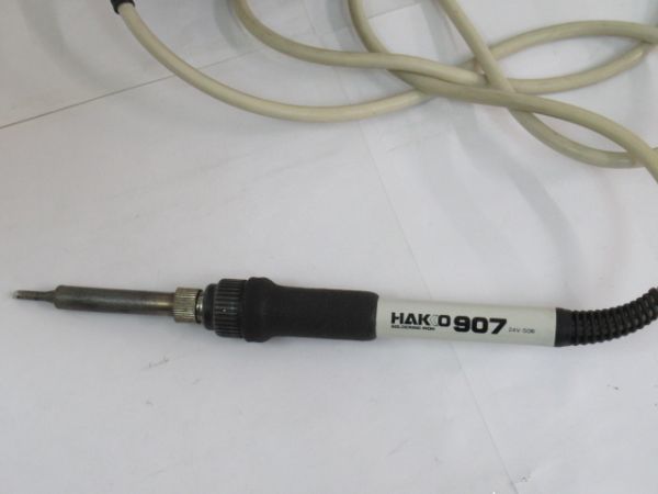 AB 1-7 はんだこてステーションセット 温調器 温度調節器 HAKKO936 はんだこて HAKKO907 2点セット 通電確認済_画像7