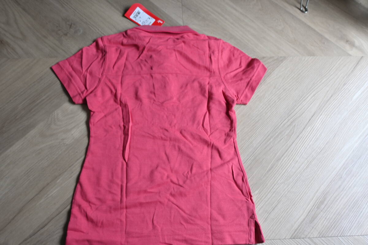 未使用・タグ付 ☆ PUMA / プーマ　　レディース　半袖ポロシャツ　赤（ピンク系）　Mサイズ　日本製　￥6800の品　　送料：250円_画像5