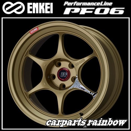 ★送料無料★ENKEI/エンケイ PerformanceLine PF06 19×8.0J/8J 5/100 +45★Gold/ゴールド★新品 2本価格★