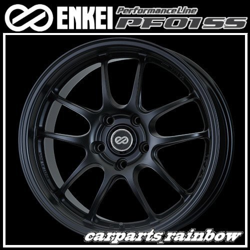 ★ENKEI/エンケイ PerformanceLine PF01SS 17×9.0J/9J 5/114.3 +35★MatteBlack/マットブラック★新品 2本価格★_画像1