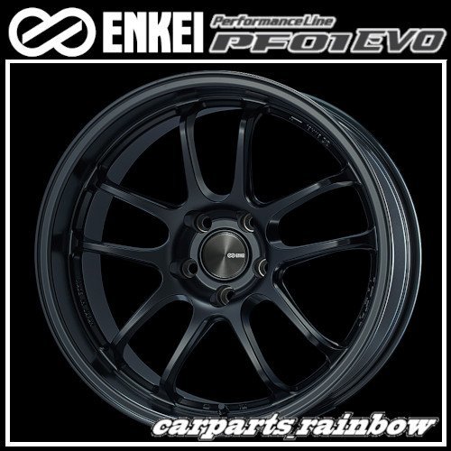 ★送料無料★ENKEI/エンケイ PerformanceLine PF01EVO 17×9.5J 5/114.3 ±0★MatteBlack/マットブラック★新品 4本価格★_画像1