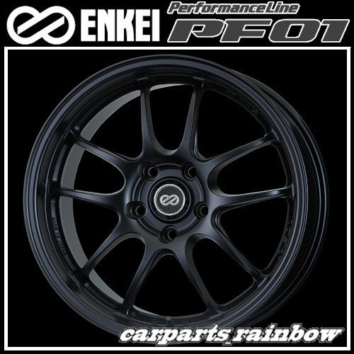 ★ENKEI/エンケイ PerformanceLine PF01 16×7.0J/7J 4/100 +43★MatteBlack/マットブラック★新品 2本価格★_画像1