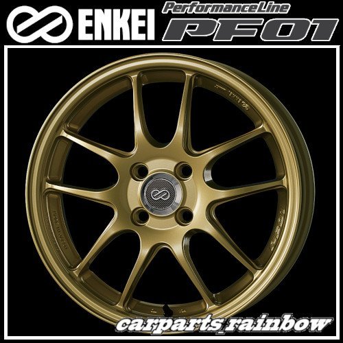 ★ENKEI/エンケイ PerformanceLine PF01 17×7.0J/7J 5/114.3 +48★Gold/ゴールド★新品 1本価格★_画像1