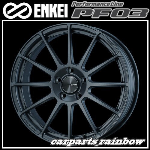 ★ENKEI/エンケイ PerformanceLine PF03 16×6.5J 5/107.95 +45★MatteDarkGunmetallic/ガンメタ★新品 1本価格★_画像1